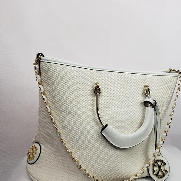 Christian Lacroix Tote White Faux Leather.Pe..ctop - Picture 9 of 11